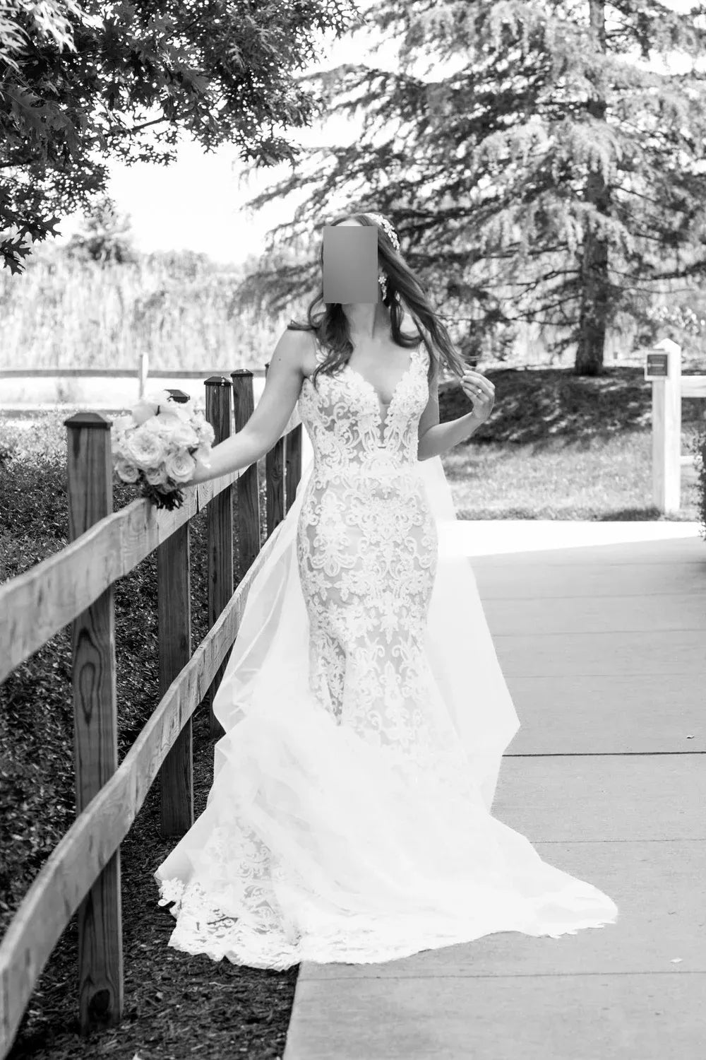 Pnina Tornai Stardust Style 4925 with Pnina Headpiece and Veil 5