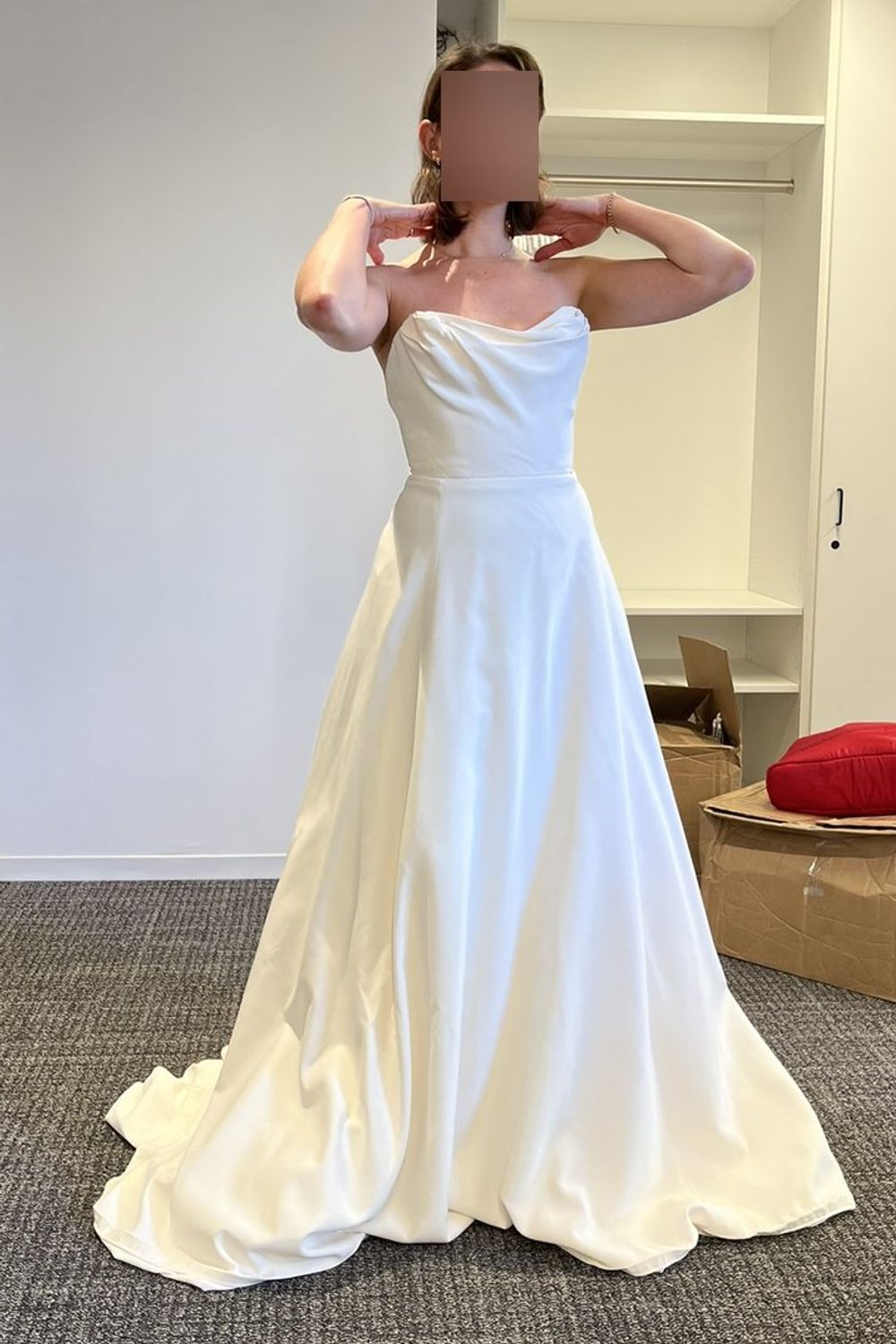 Carolina Herrera Custom Gown with Overskirt 1