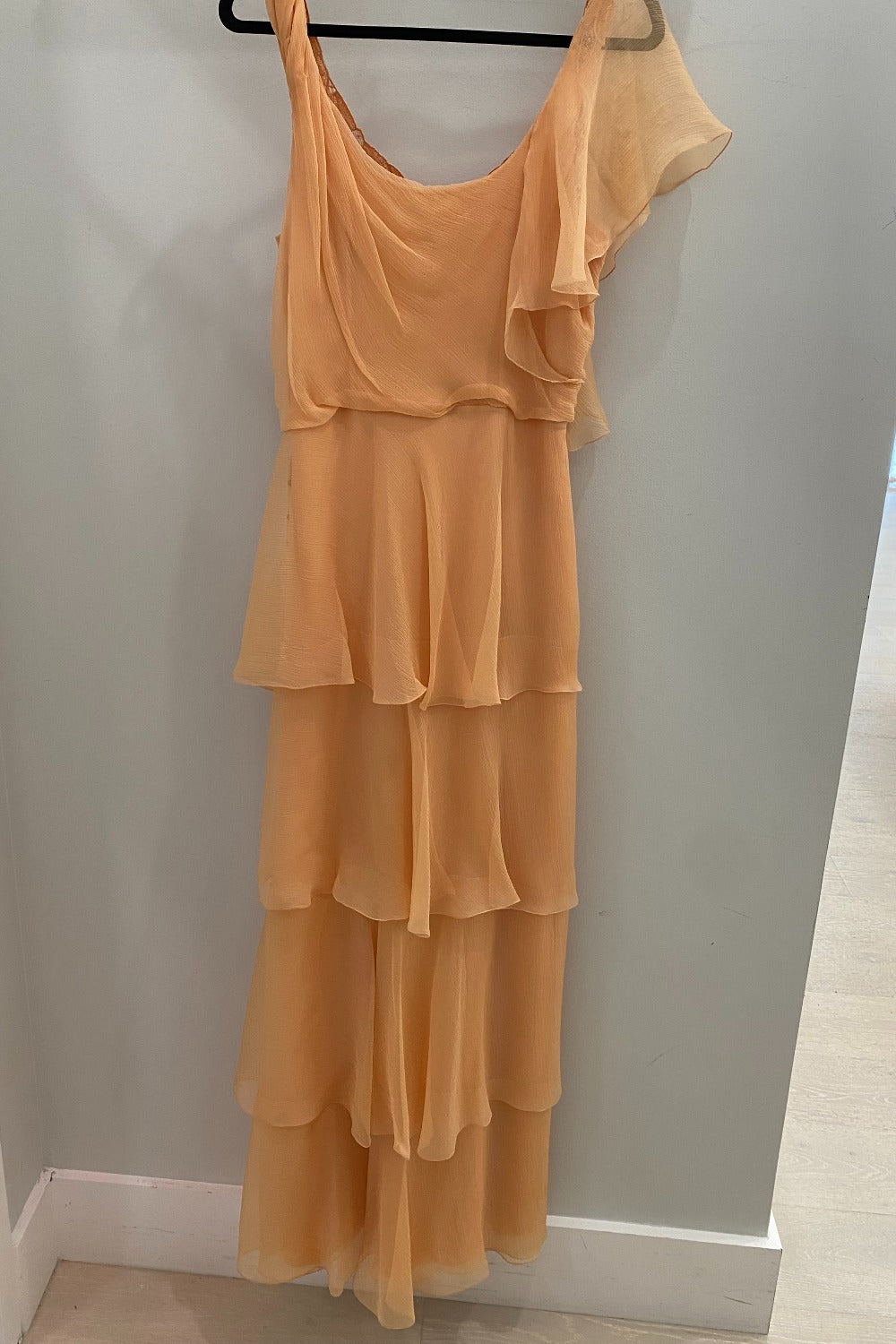 Alberta Ferretti-ORGANIC CHIFFON RUFFLED MAXI DRESS-2