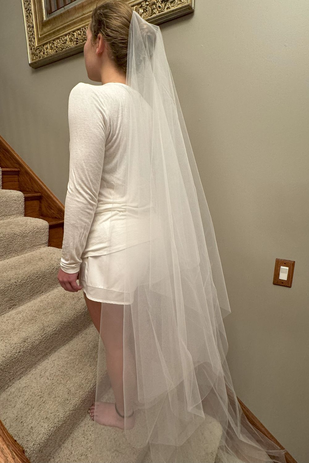 Romona Keveza RK504 - with Lace veil RK504 and V015 Tule veil 7