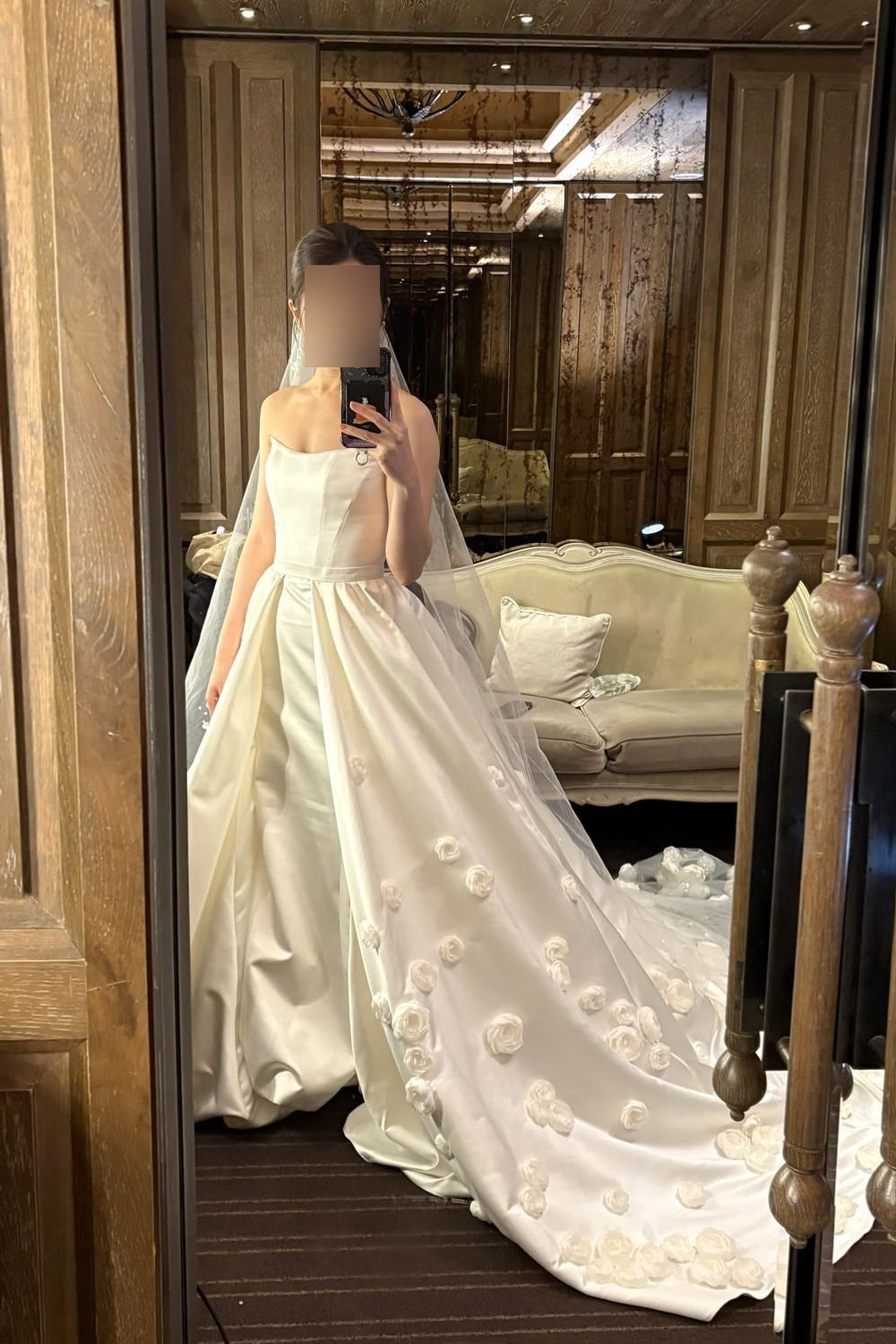 Nicole and Felicia SE042 Custom , Overskirt and Custom Matching Veil 9