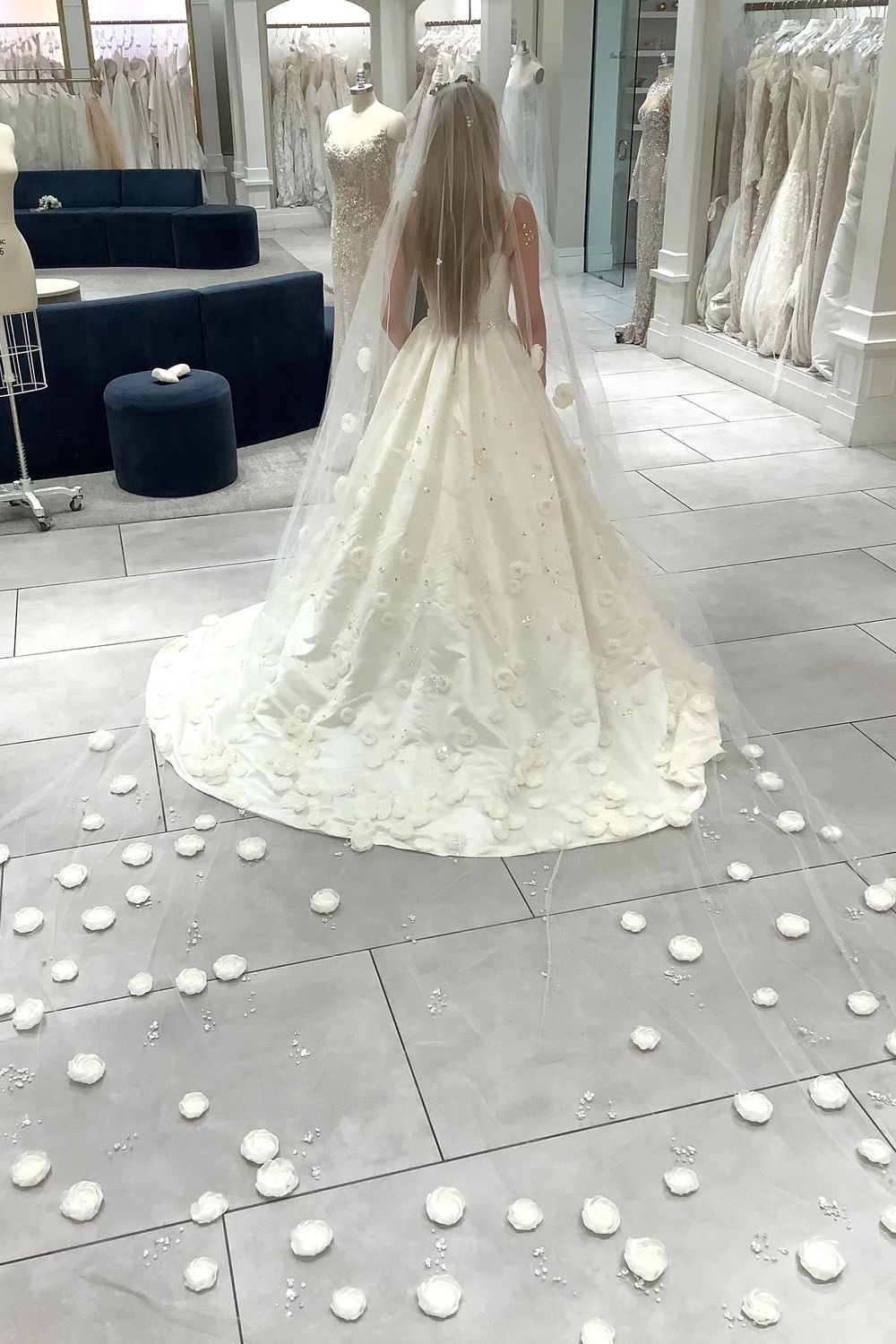 Nicole and Felicia SE042 Custom , Overskirt and Custom Matching Veil 2