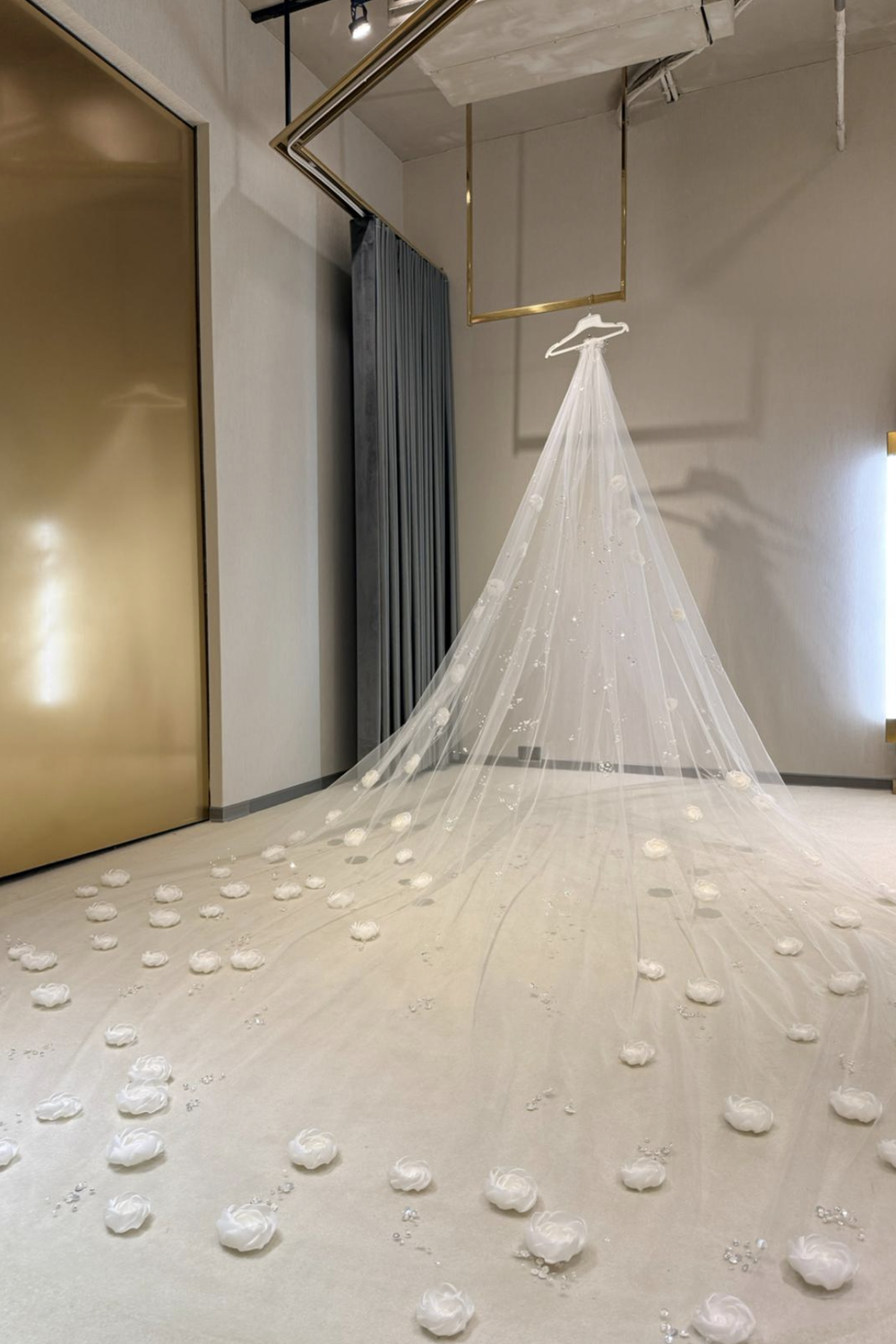 Nicole and Felicia SE042 Custom , Overskirt and Custom Matching Veil 10