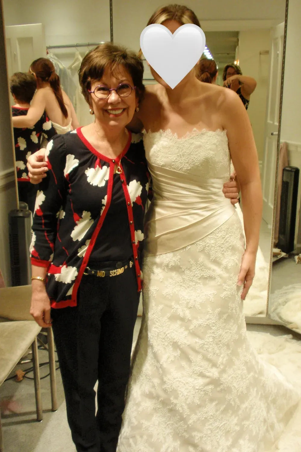 Anne Barge HGT Fit and Flare Ivory Lace with Veil 10
