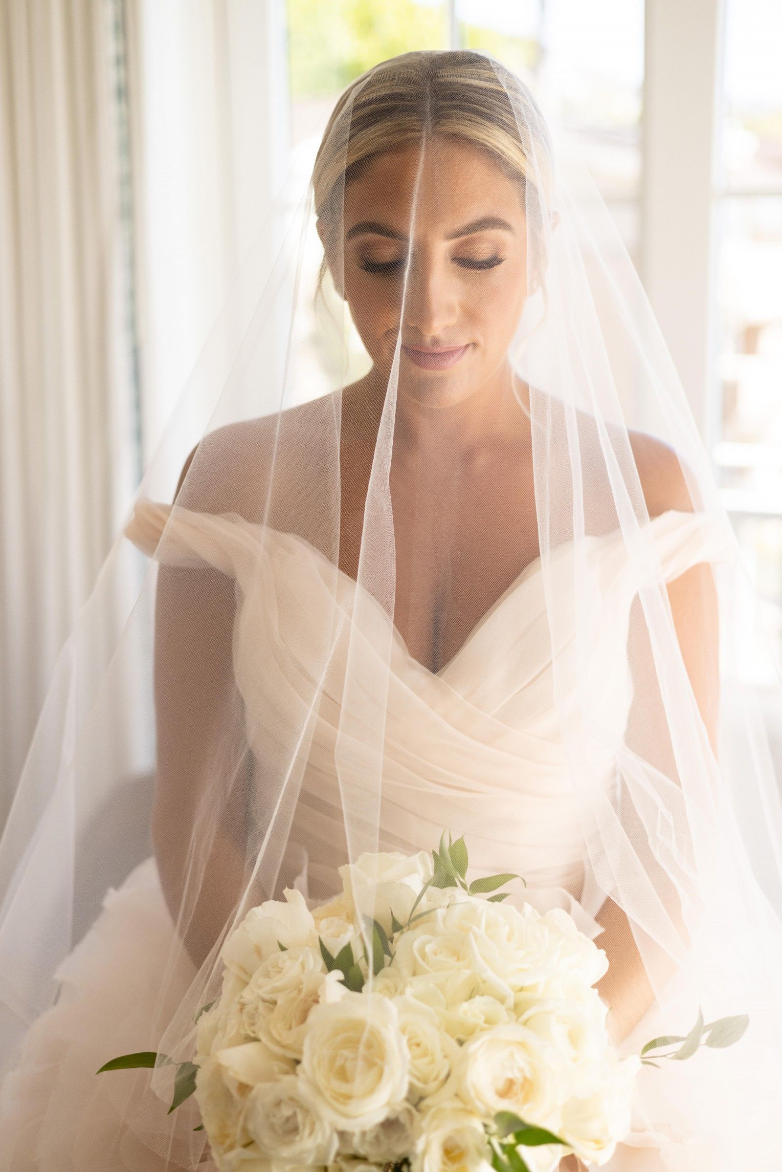 Monique Lhuillier Secret Garden with Veil 4