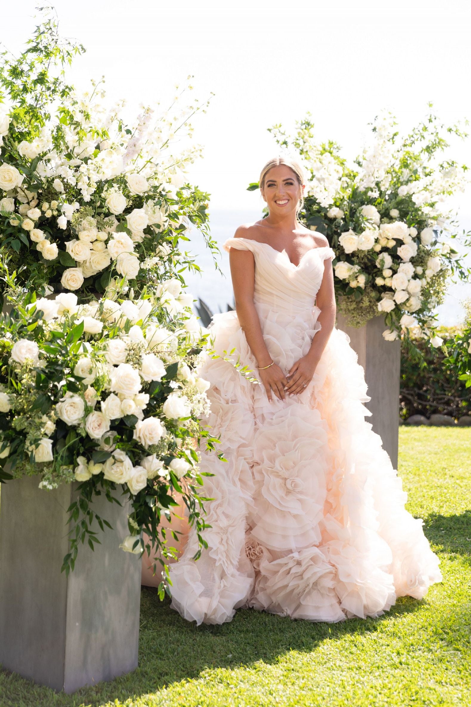 Monique Lhuillier Secret Garden with Veil 2