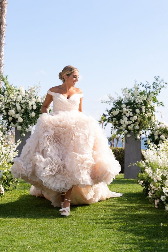 Monique Lhuillier Secret Garden with Veil 5