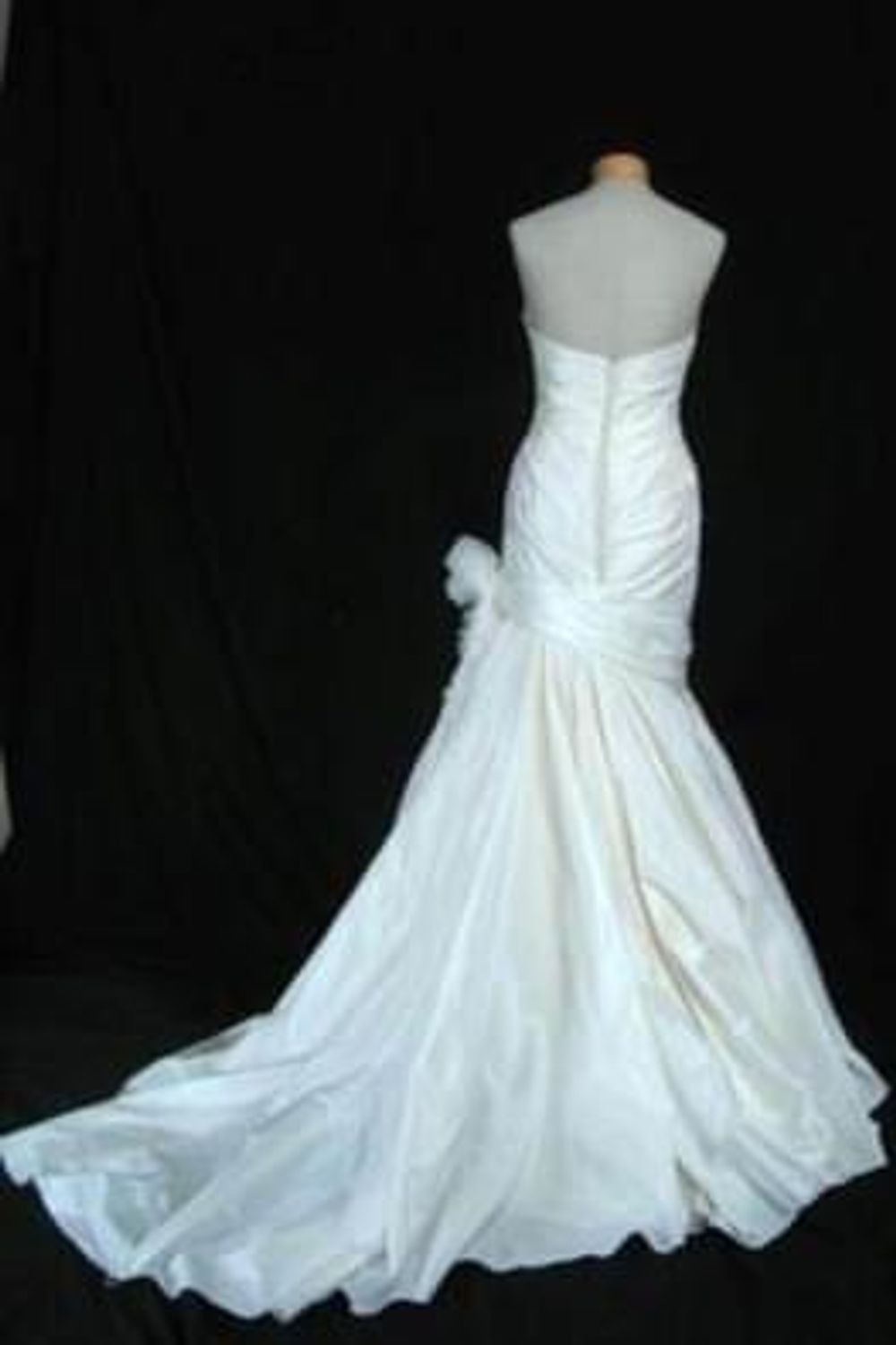 Marisa-Strapless silk taffeta fit & flare wedding gown-2