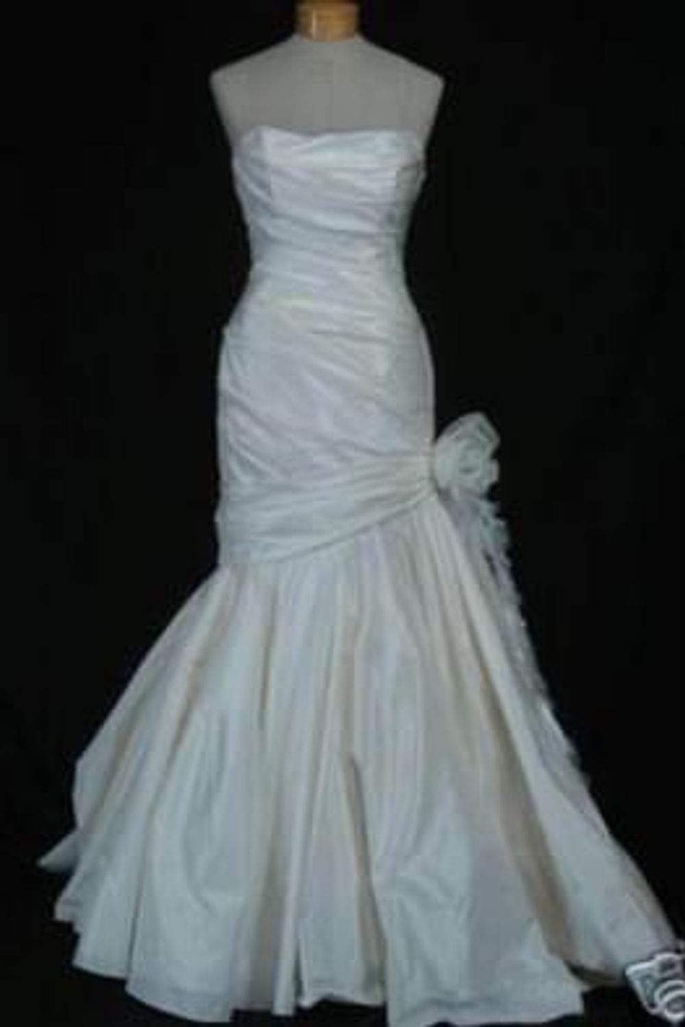 Marisa-Strapless silk taffeta fit & flare wedding gown-1