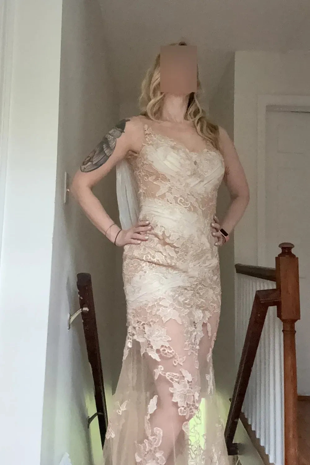 Tonena Gold Trumpet Gown 1