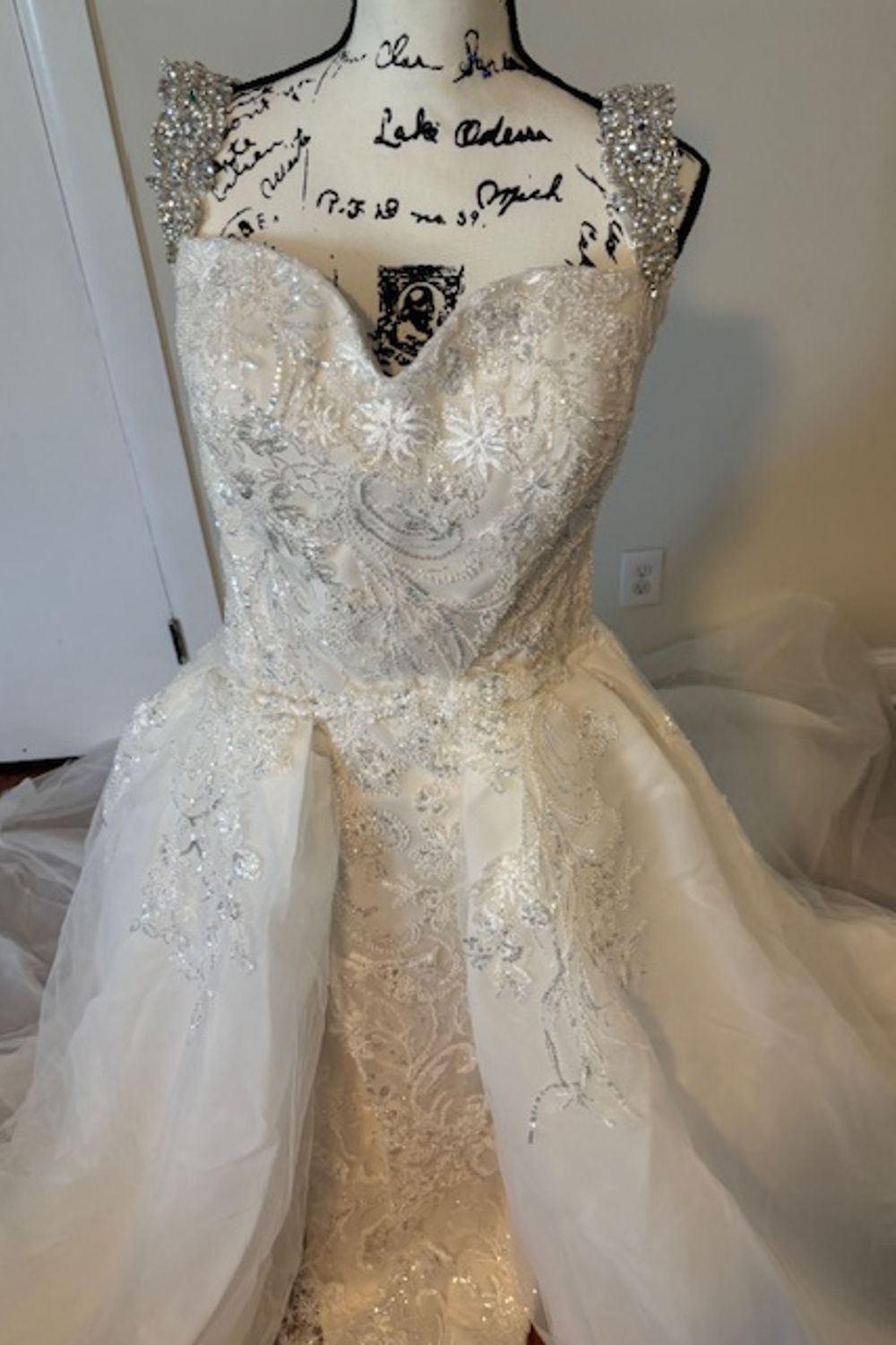 Danielle Caprese 113292XS with Veil & Overskirt 4