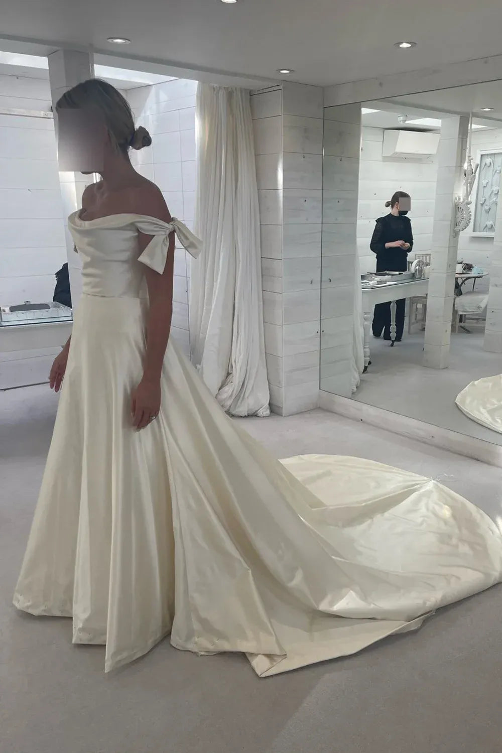 Philippa Lepley Custom Made Wedding Dress with Veil 1
