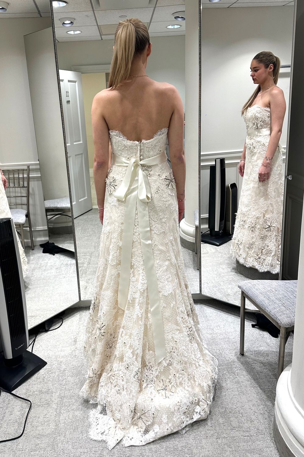 Monique Lhuillier Valeria with Veil 1