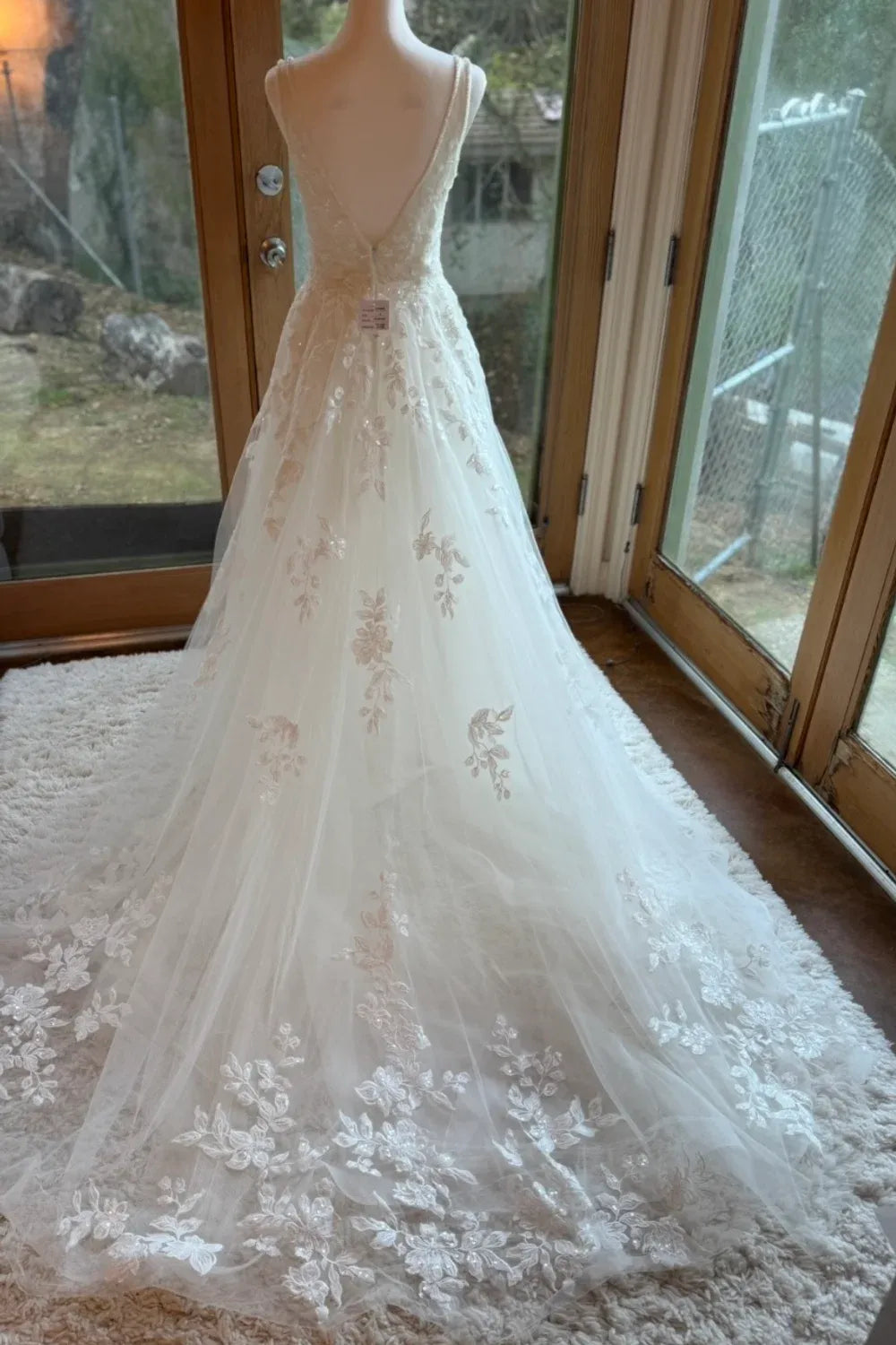 Never Worn Galina Signature SWG988 with Veil Wedding Dress
