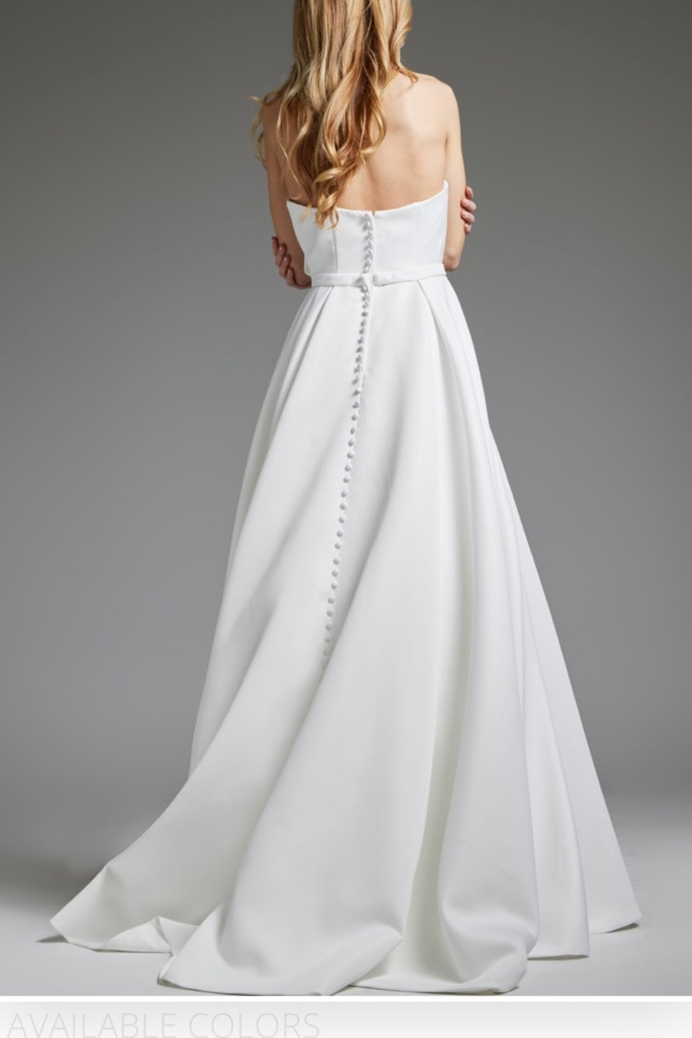 Jovani-Off White A Line Bridal Gown JB40599-2