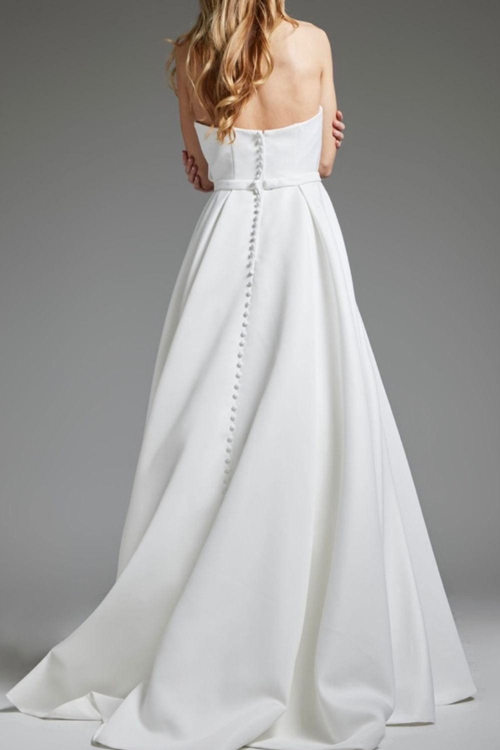 Jovani Off White A Line Bridal Gown JB40599 4