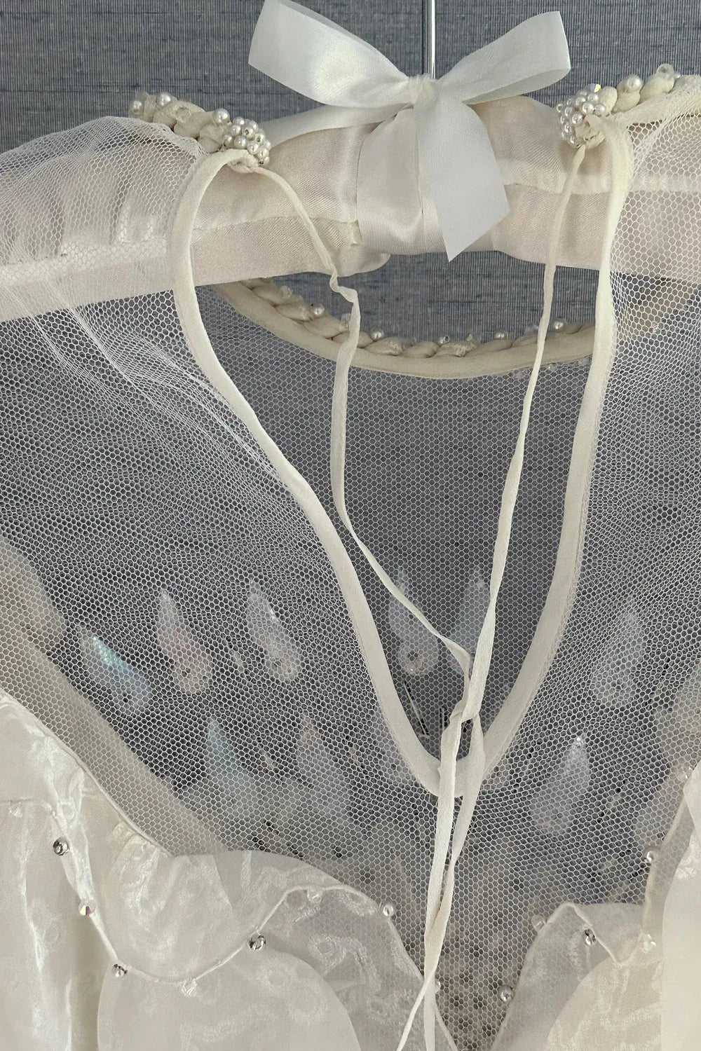 Zandra Rhodes Custom with Veil, Sash and Train 8