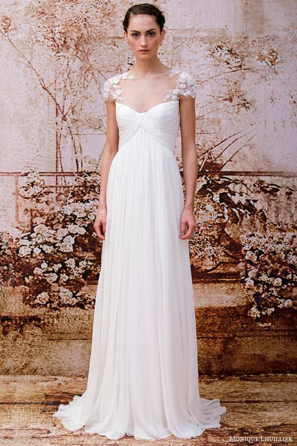 Monique Lhuillier Analise with Veil 0