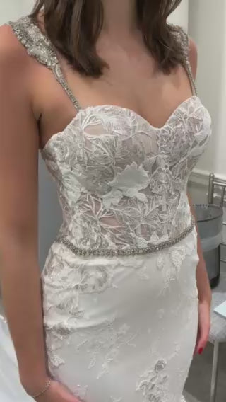 Custom  with 2 Skirts, Veil & Crown
