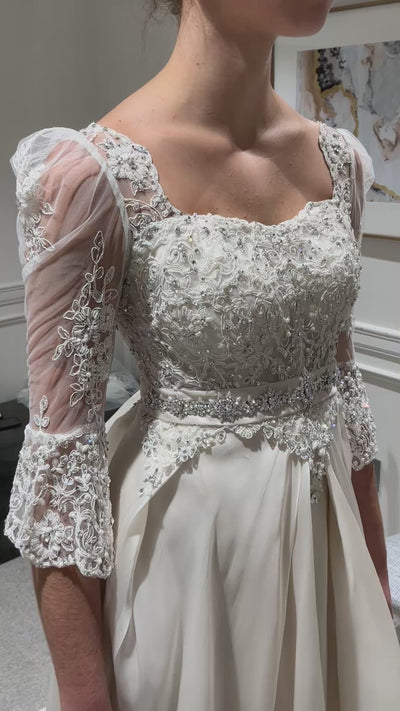 Custom Ballgown with Veil