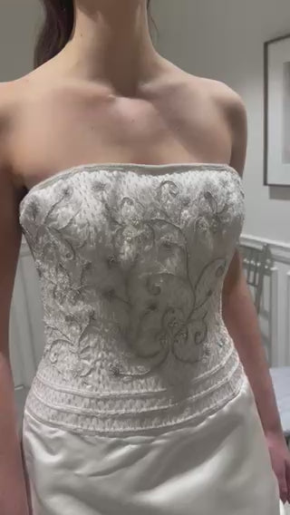 Beaded Silk Gown
