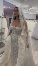 Anais with Overskirt and Veil