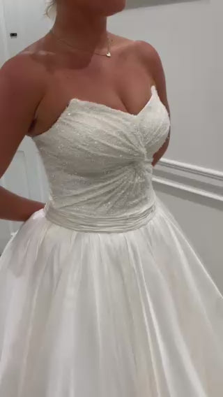 Ballgown Dress with Veil and Corset