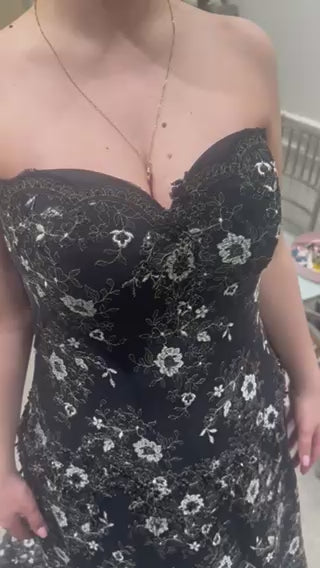 A- Line Strapless  Dress