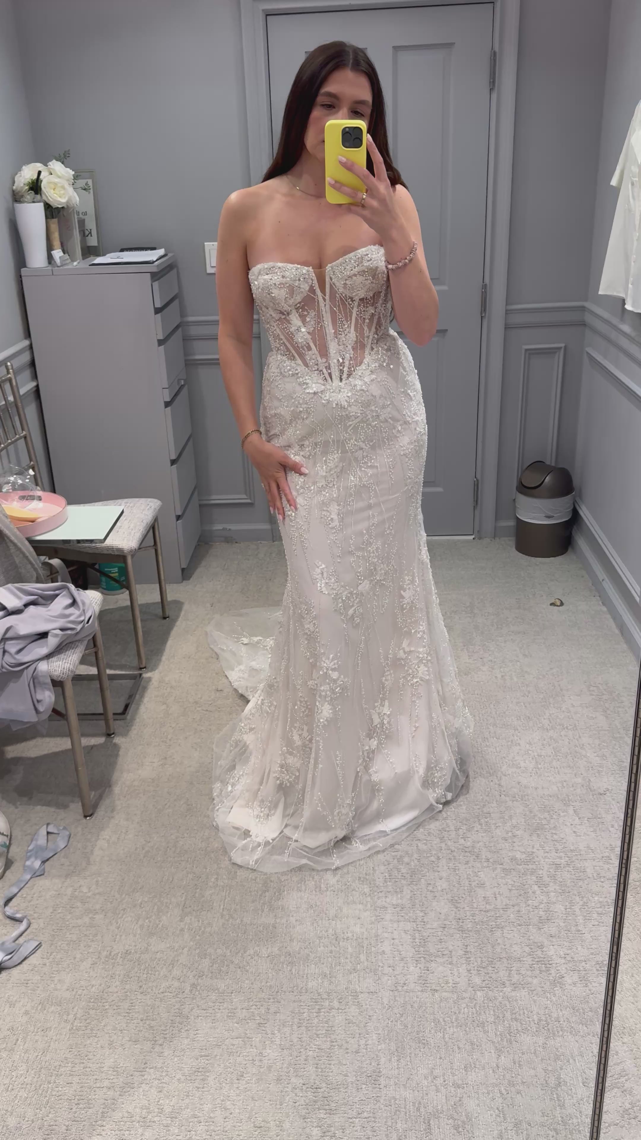 Never Worn Pnina Tornai #15106 Wedding Dress